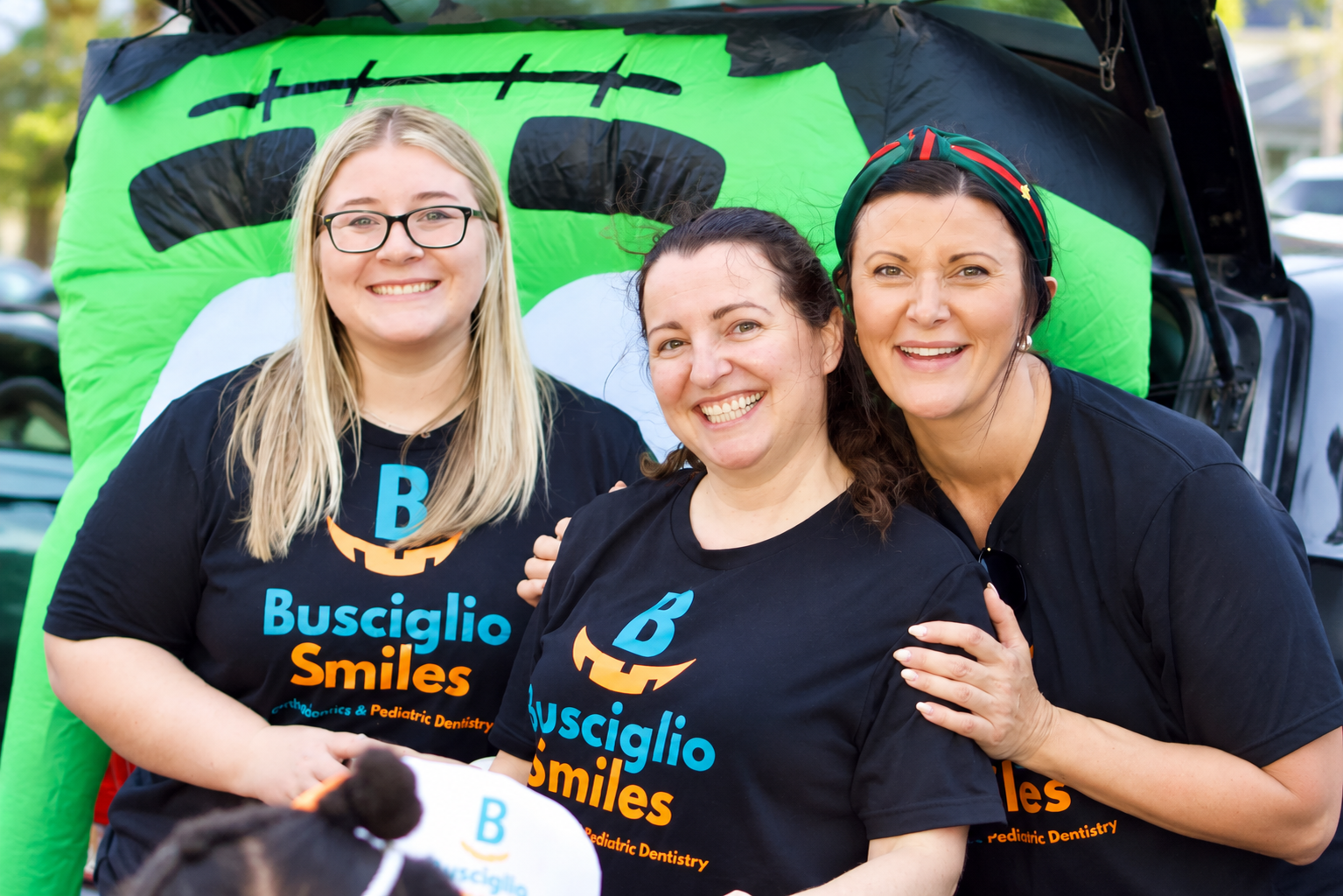Busciglio Smiles representatives at LASE’s community Trunk or Treat event